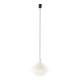 Italian mid century modern opaline glass pedant lamp, 1970s