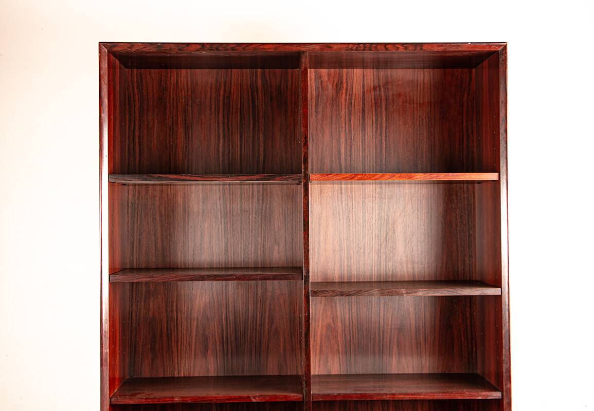 Large Danish high bookshelf in rosewood by Erik Brouer 1960.