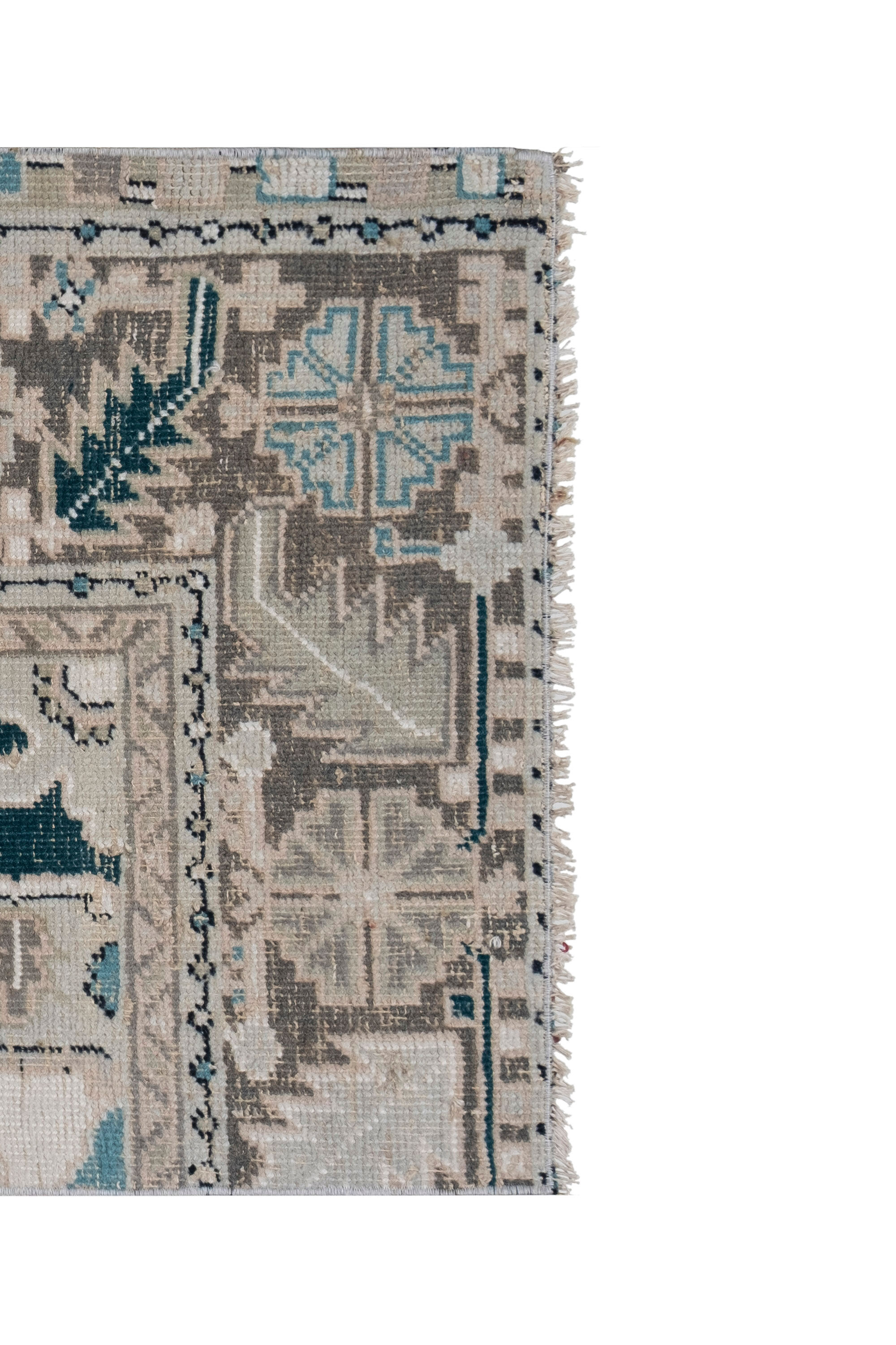 Distressed turkish rug runner 72 x 144 cm
