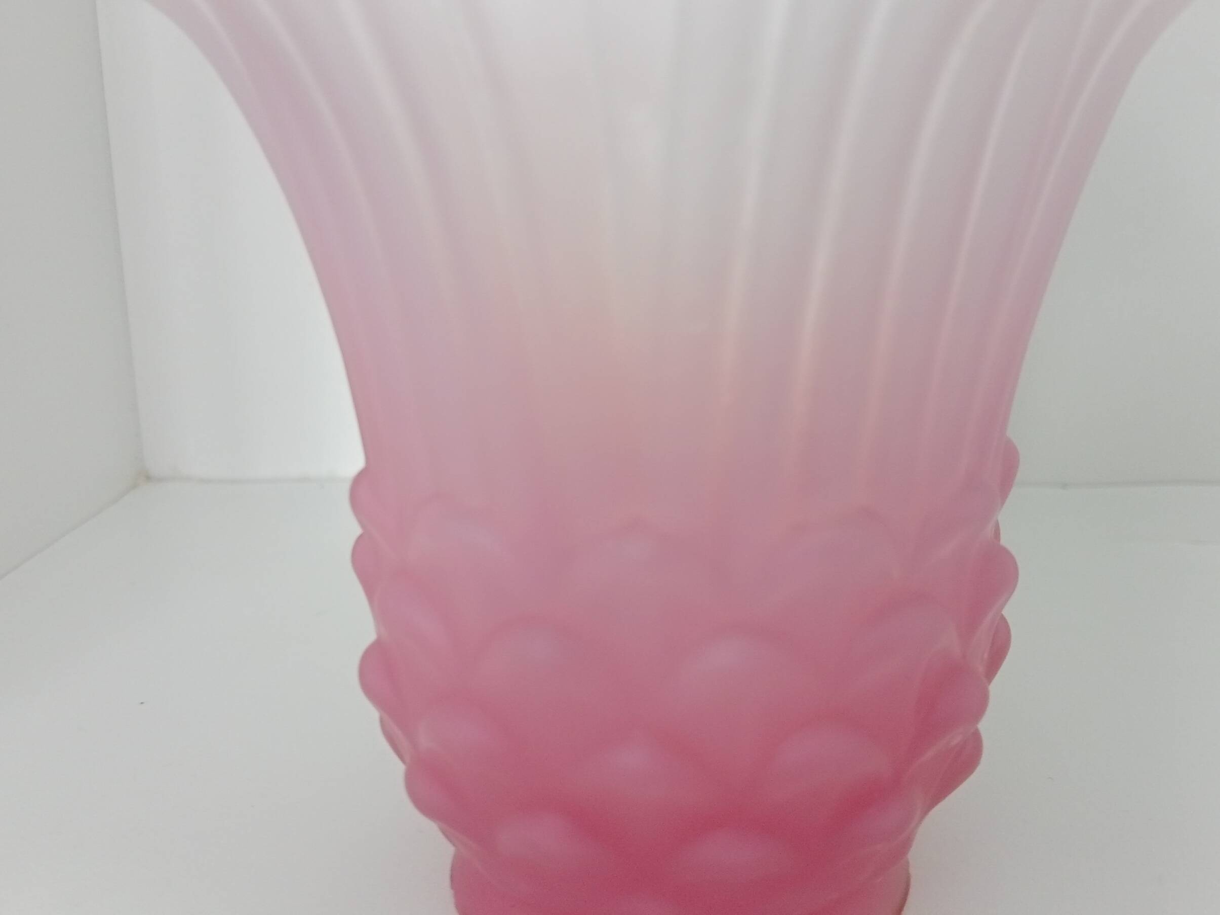 Abat-jour tulipe art nouveau rose