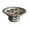 Coupe décorative ronde en porcelaine décor floral peint à la main Thaïlande