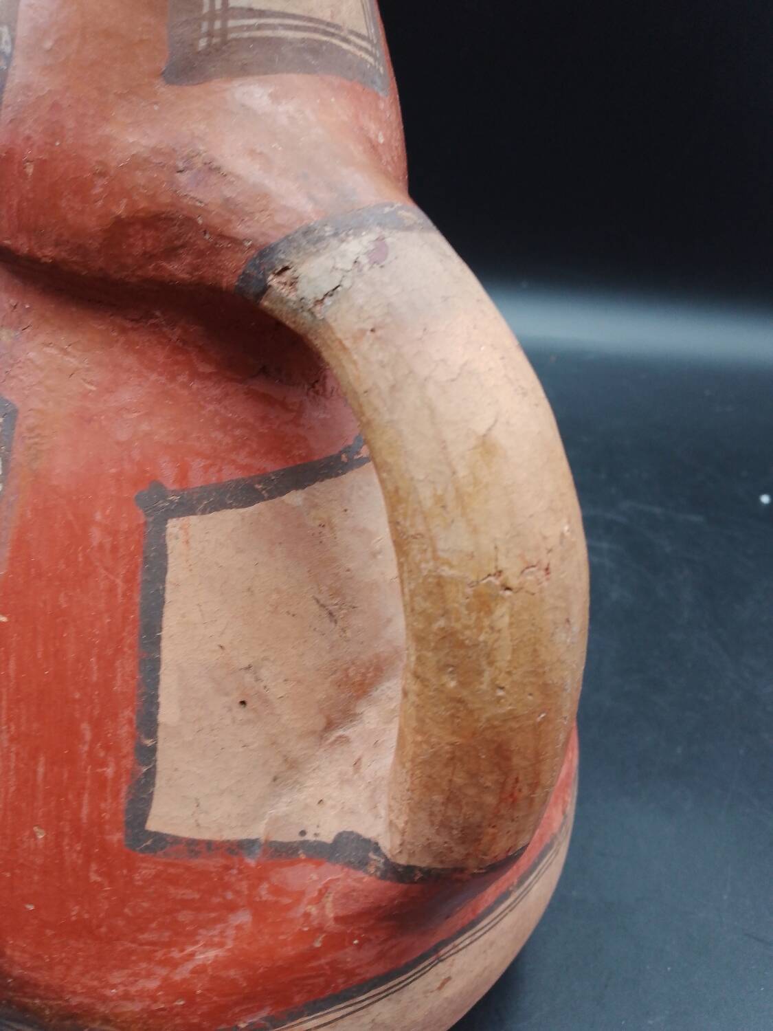 Ait chenacha jug Berber Kabyle Algeriaterracotta pot takduht early 20th century