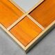 Wall mirror wood metal 70s vintage modern