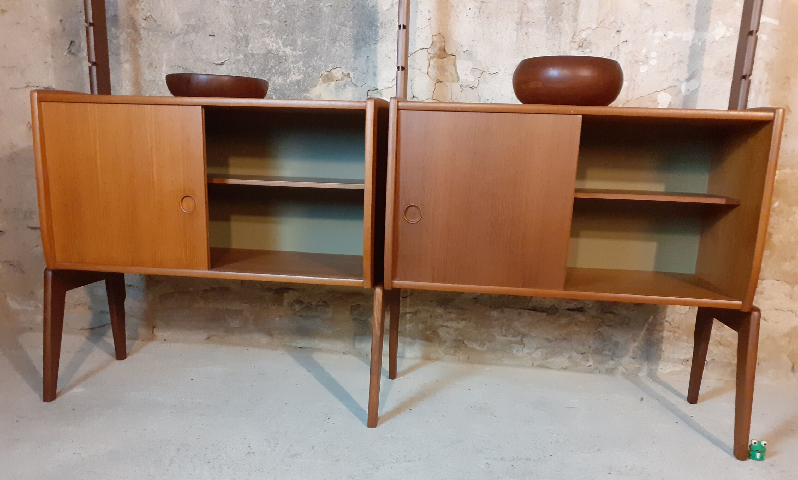 Norwegian teak storage furniture, Ergo model, 2 modules by blindheim