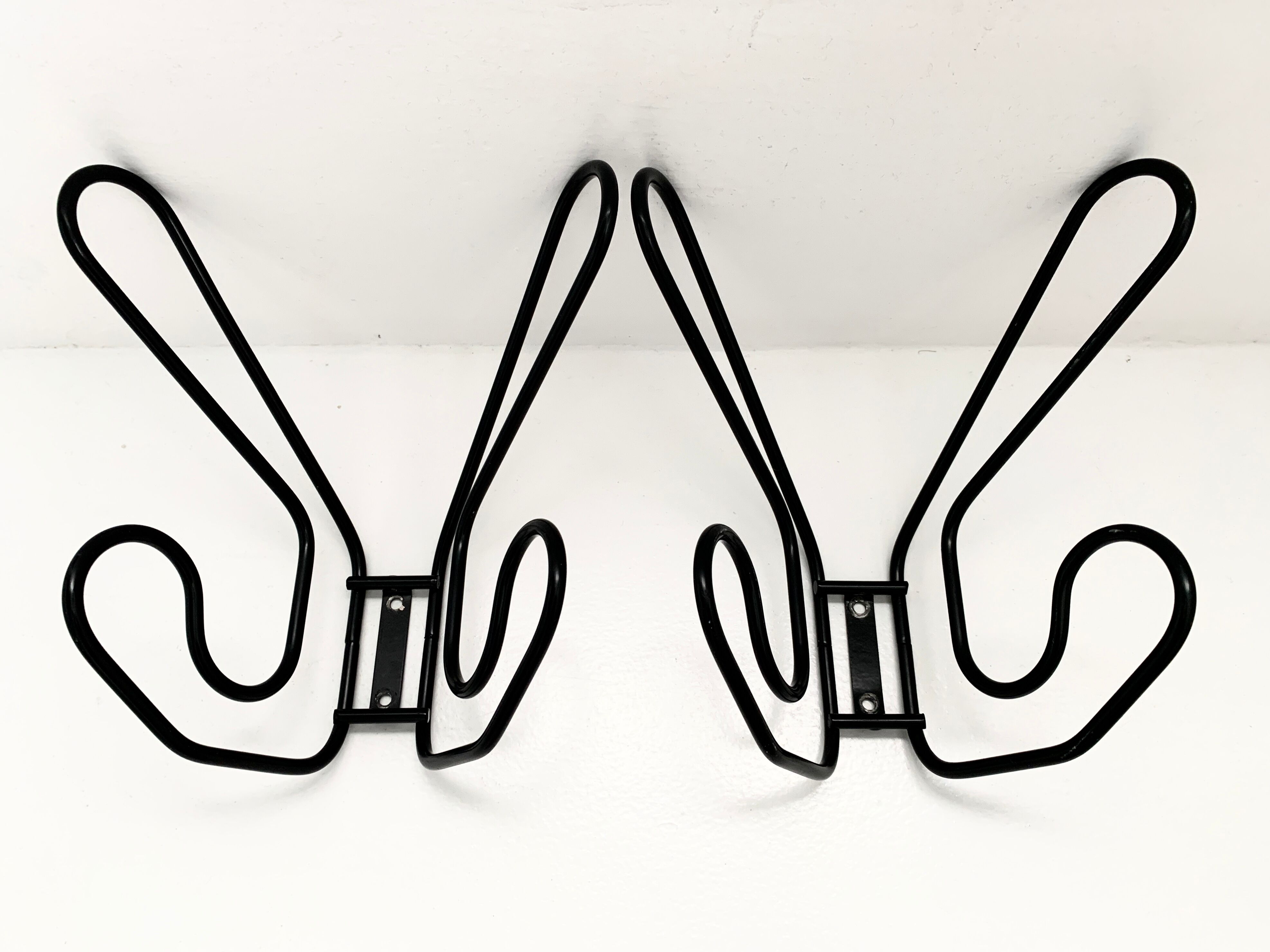 Lot de deux patères vintage, 1980
