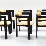 Suite de 6 chaises "Pamplona" de Augusto Savini édition Pozzi 1965