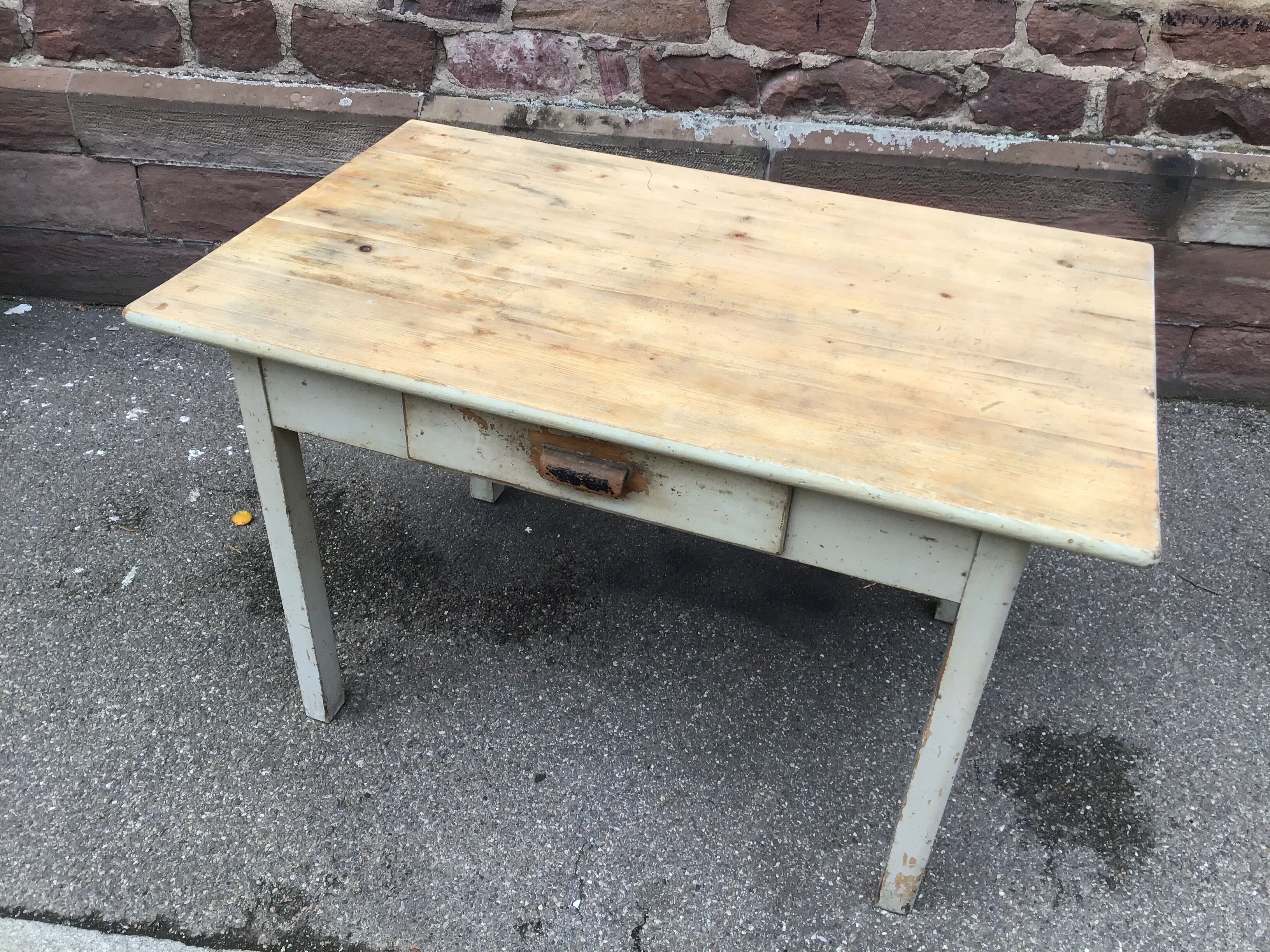 Vintage fir farm table