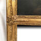 Trumeau decorated with a lively landscape, stuccoed and gilded frame 59x125cm