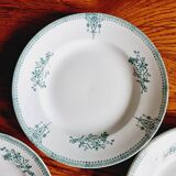 10 assiettes plates Saint Amand 1932