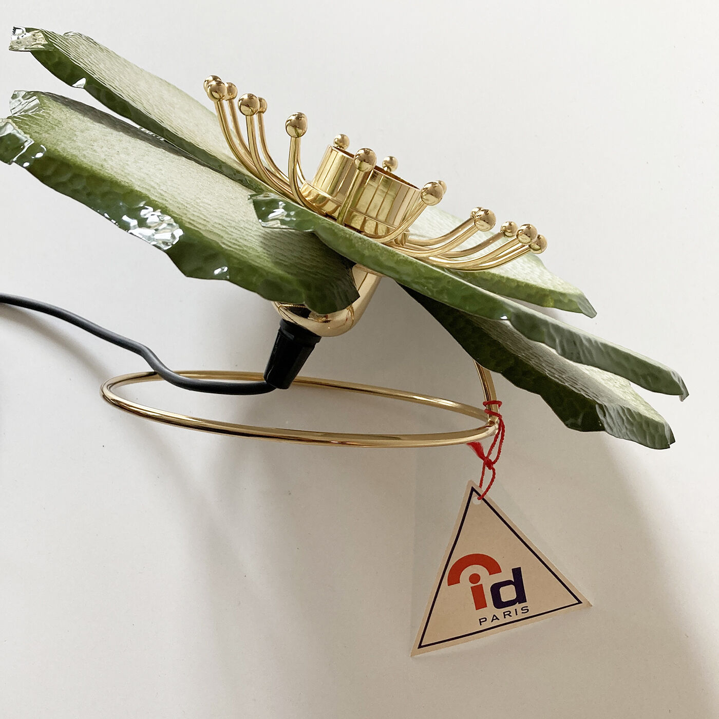 Metal floral lamp to pose La Samaritaine 1970