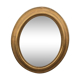 Gold oval mirror 64cm x 54cm