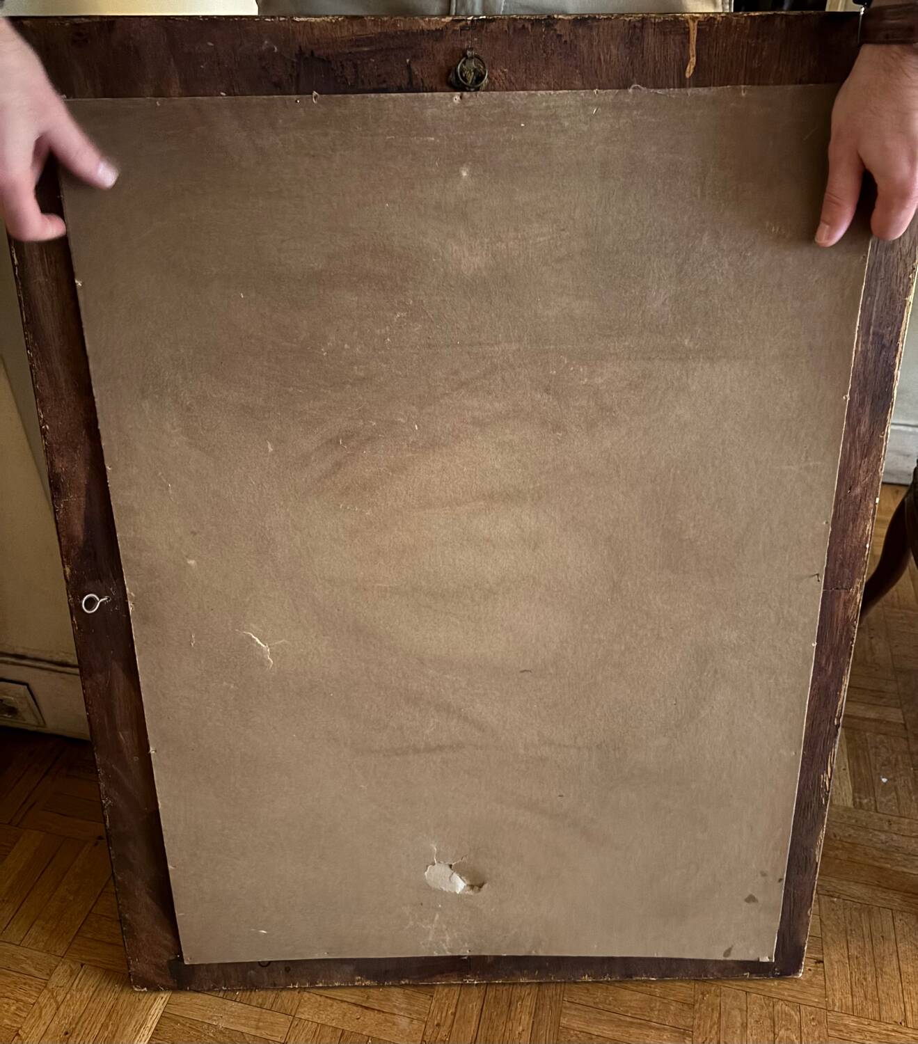 Gilded wooden mirror