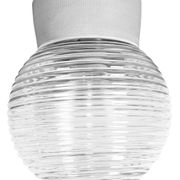 Vintage White Porcelain Ceiling Light, 1970s
