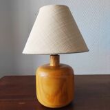 Vintage solid wood lamp from the 1970s in the spirit of Perriand les Arcs.