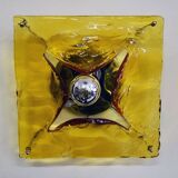 Mazzega Murano large wall sconce with 4 lights 1970s
