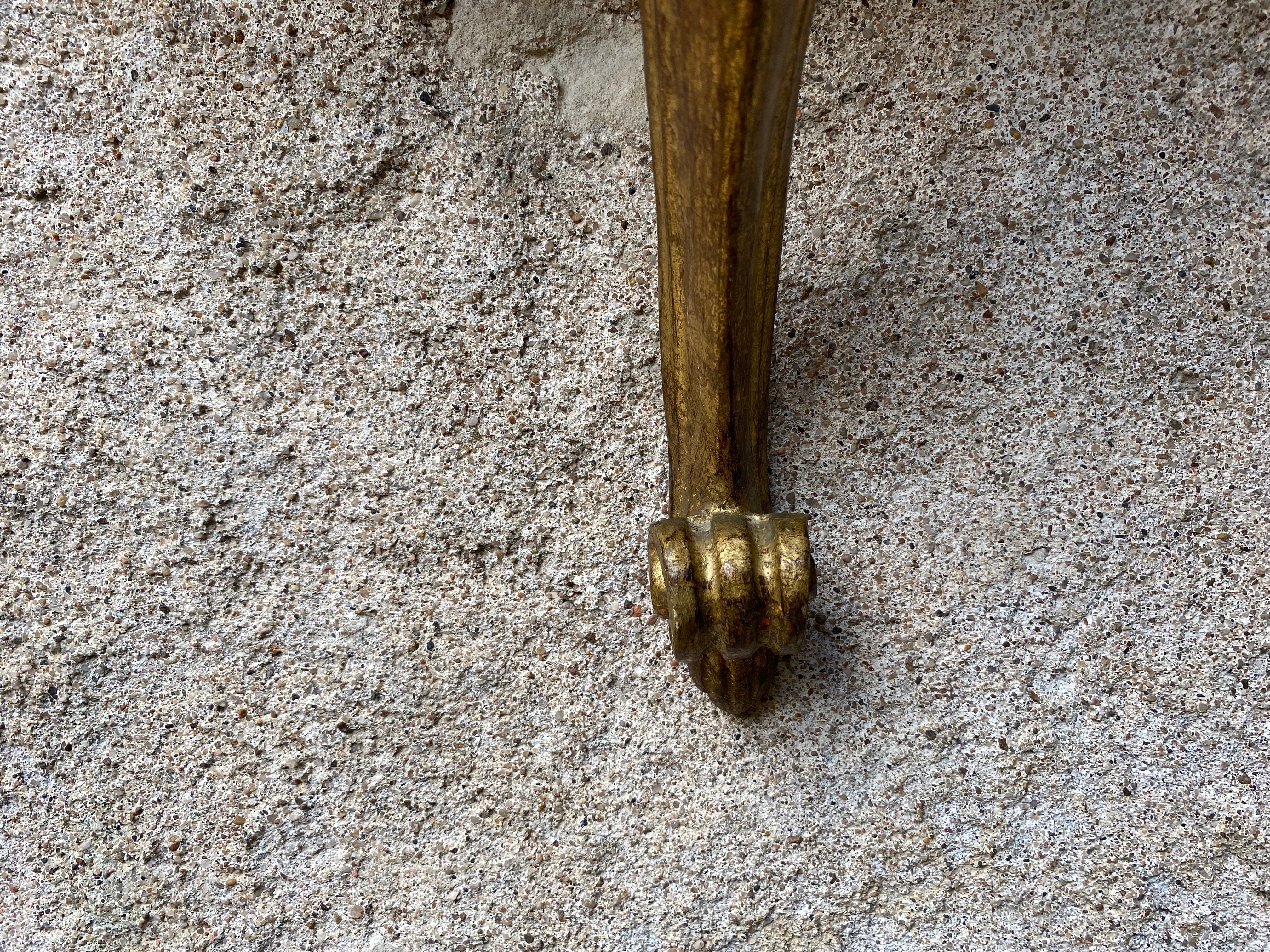 Golden Venetian wall lamp console