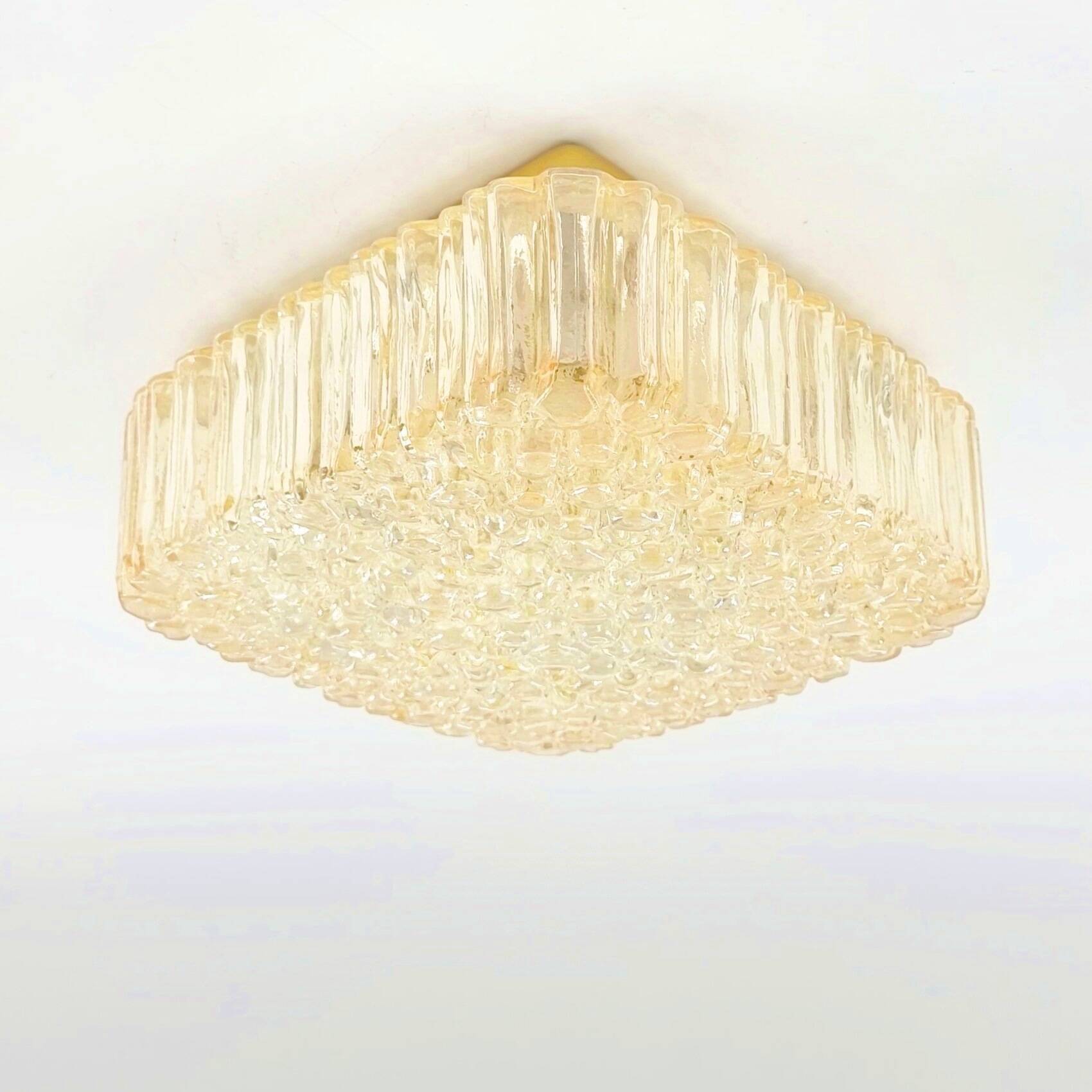 Mid Century Bubble Glass Ceiling Light By Helena Tynell for Limburg, 1970s