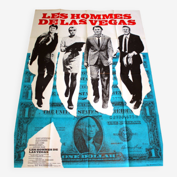 Affiche cinéma originale "Les Hommes de Las Vegas" 1968 Gary Lockwood 120x160 cm