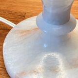 Vintage geometric alabaster stone lamp