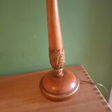 Golden wood lamp