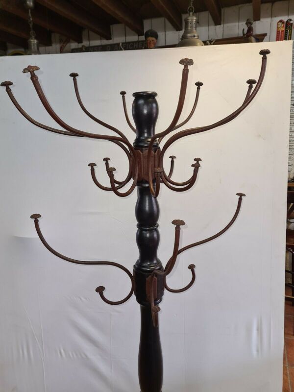 Porte manteau perroquet en bois