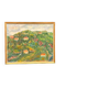 Original Swedish Oil on Canvas – “Hilly Landscape with Houses” by Lalla Blecher – Signed – Vintage & Framed