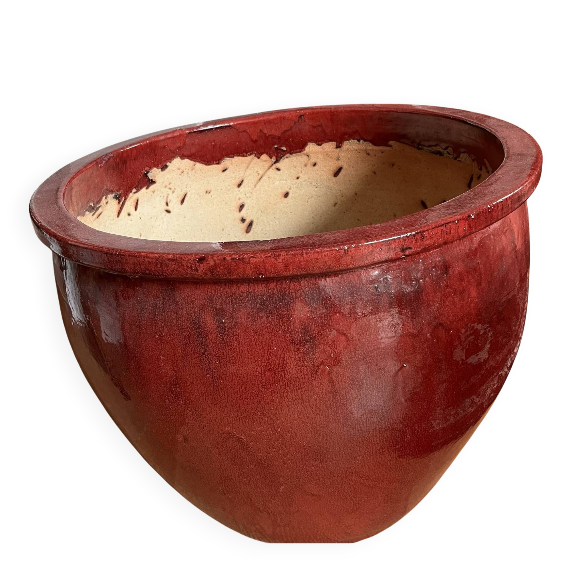 Large XXL pot in beef blood colour CFOC
