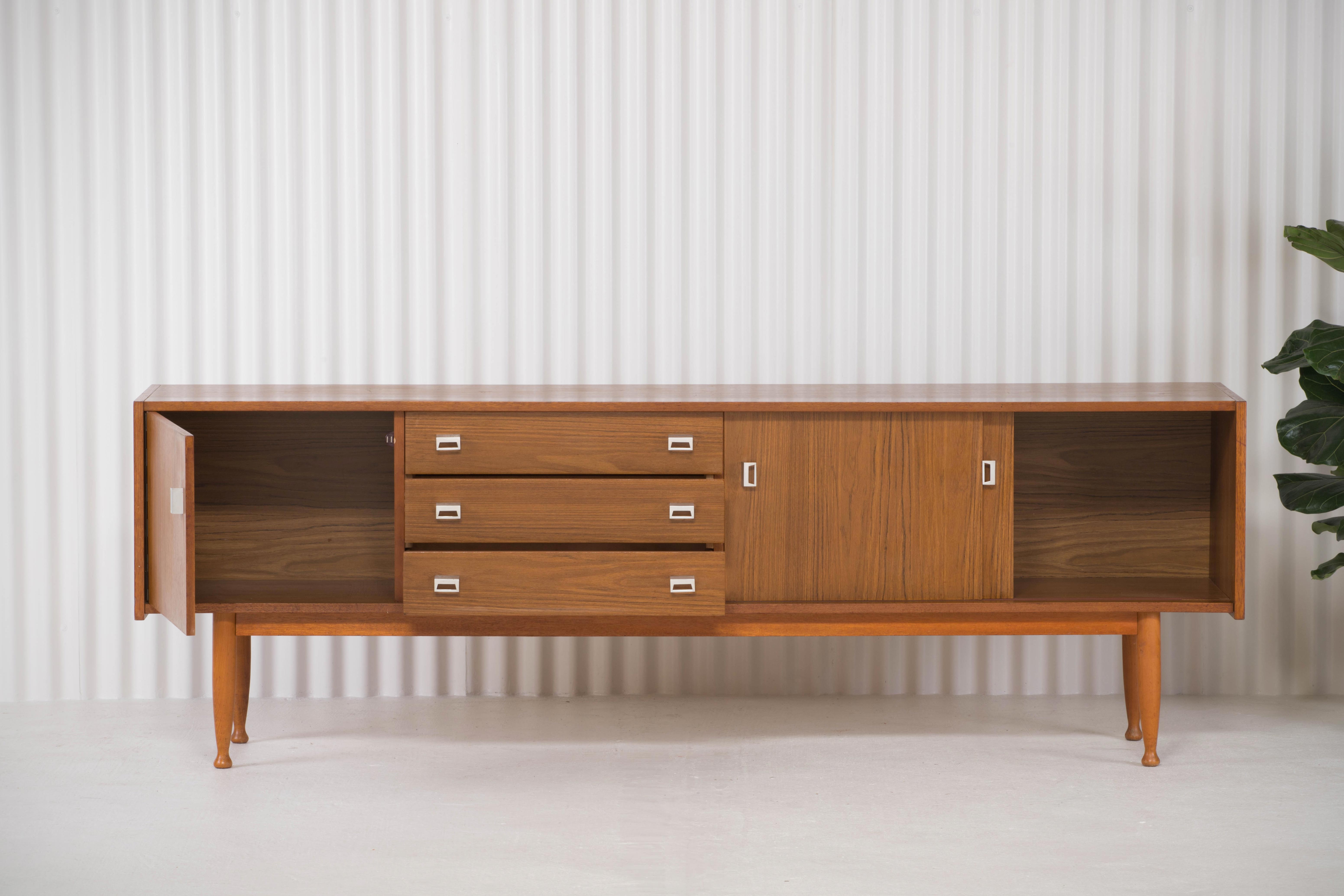 Scandinavian sideboard  220 cm, 1960