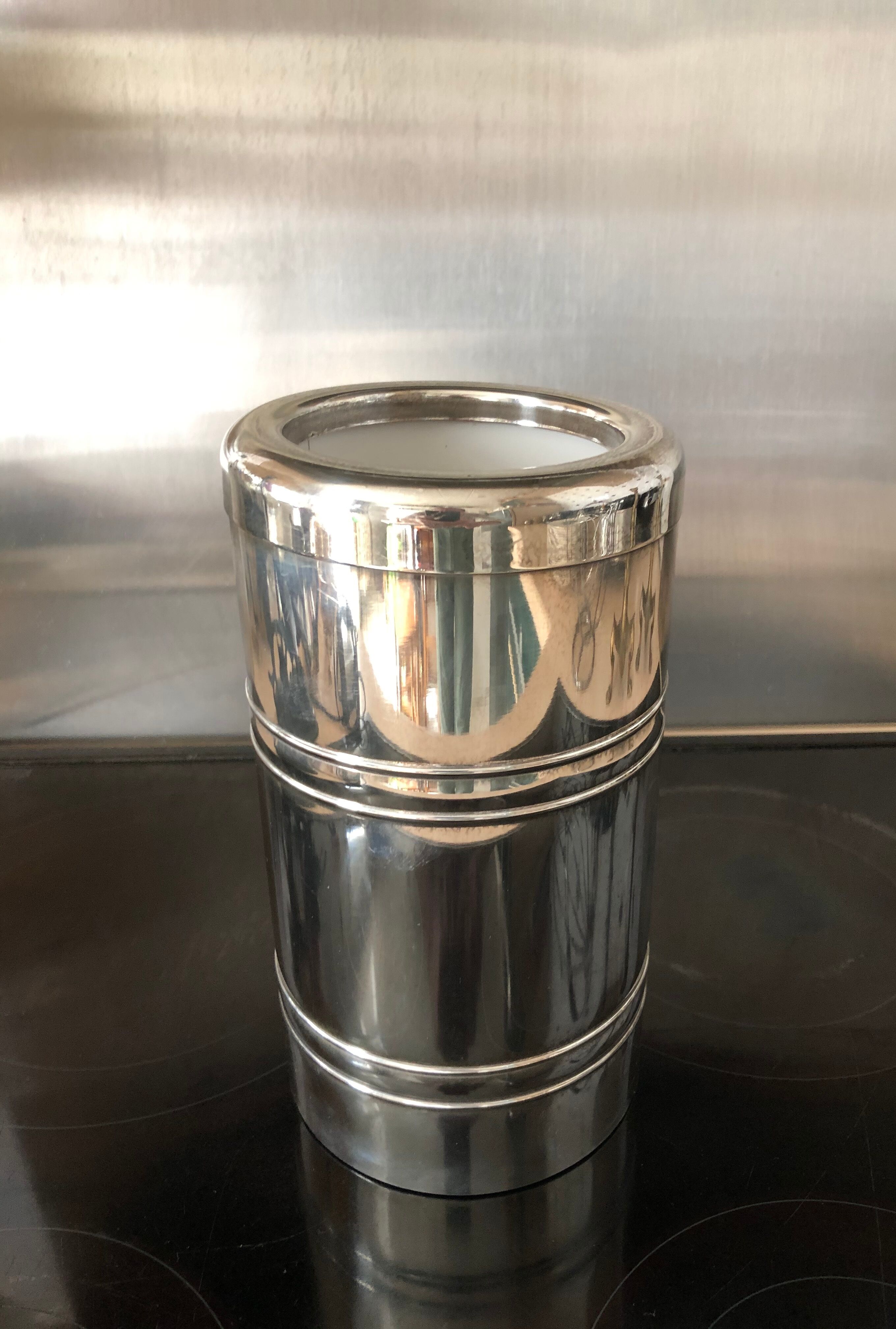 Silver metal cooler