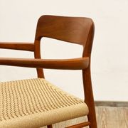Mid century teak armrest chair by Niels O. Møller for J.L. Moller, Model 56, Denmark, 1950s