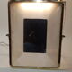 Bright mirror, frame gold and chrome, brass 30 years - 30x36cm