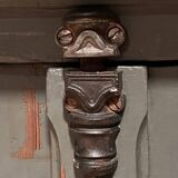 Antique painted wooden counter