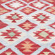 Flat-woven area rug kilim 90x119cm