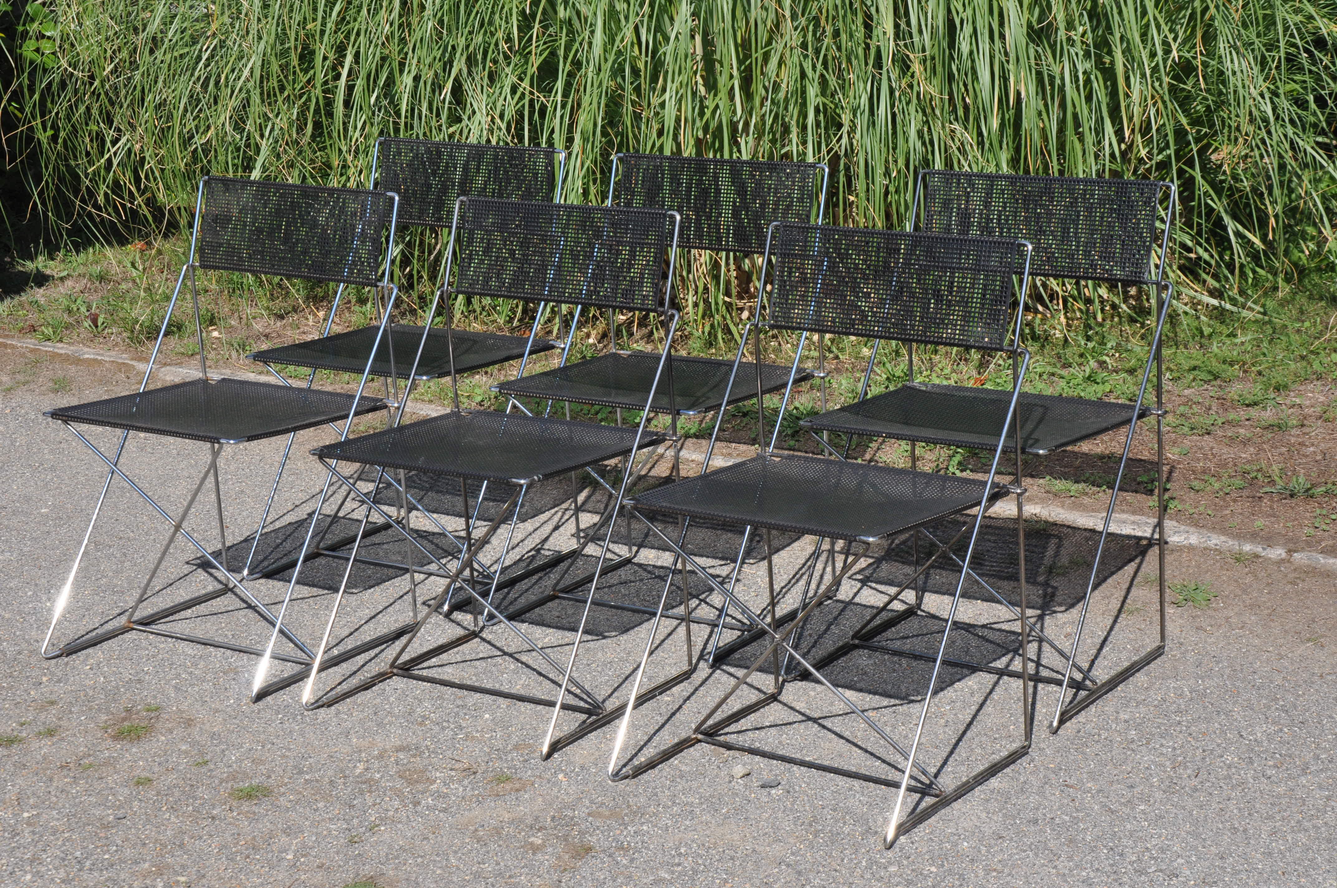 Nuova x line omli chairs by Niels Jørgen Haugesen