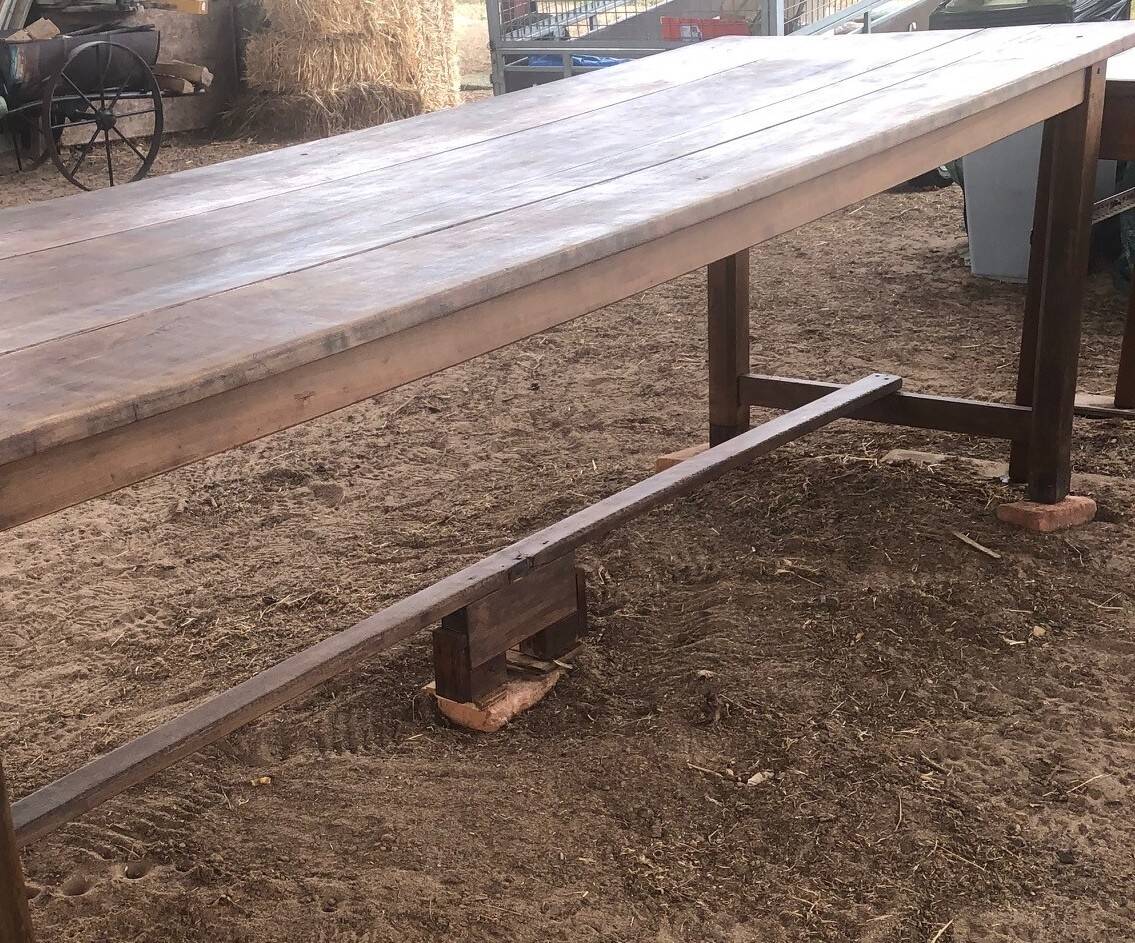 Table d'atelier vintage