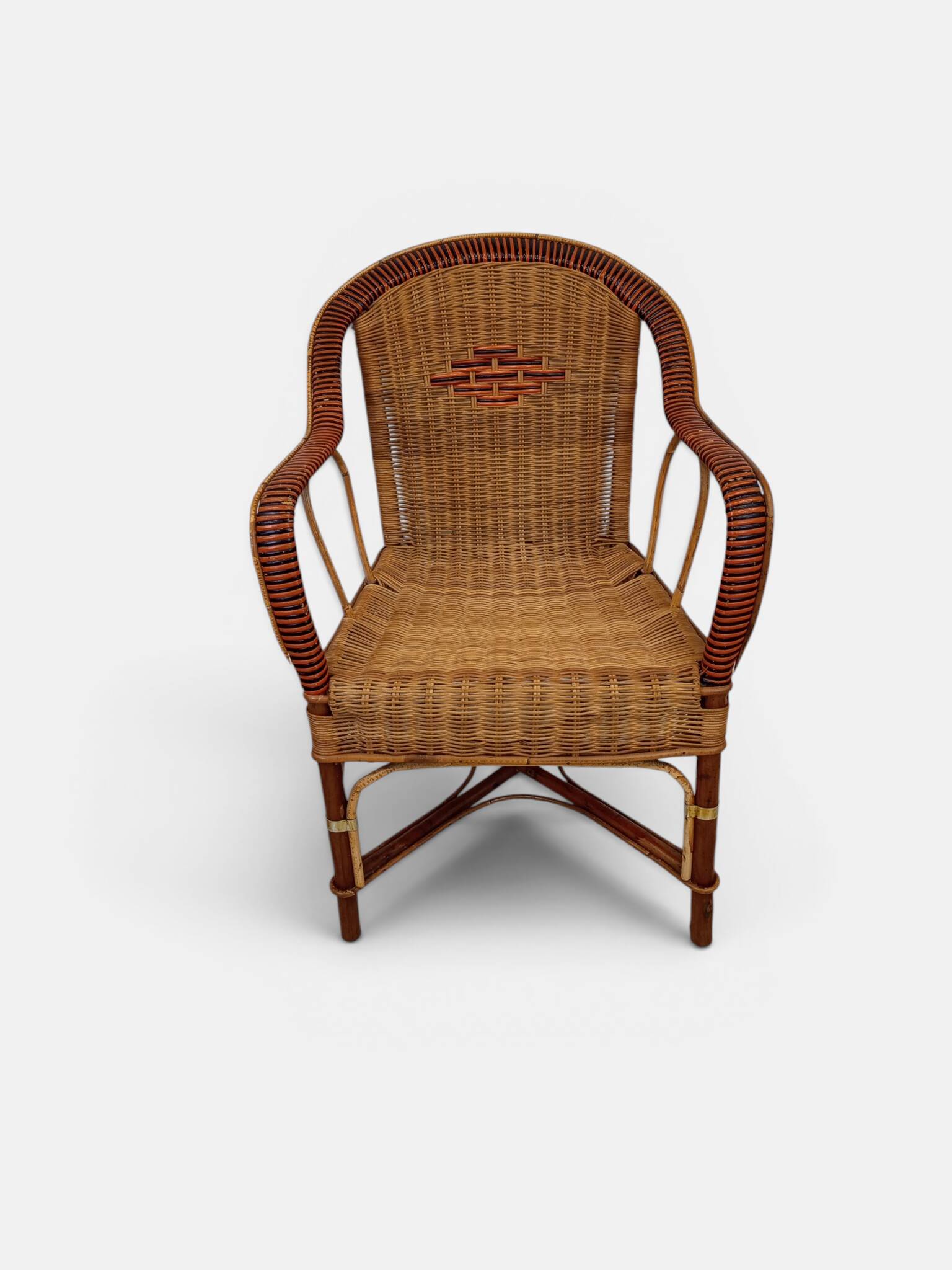 Vintage rattan armchair