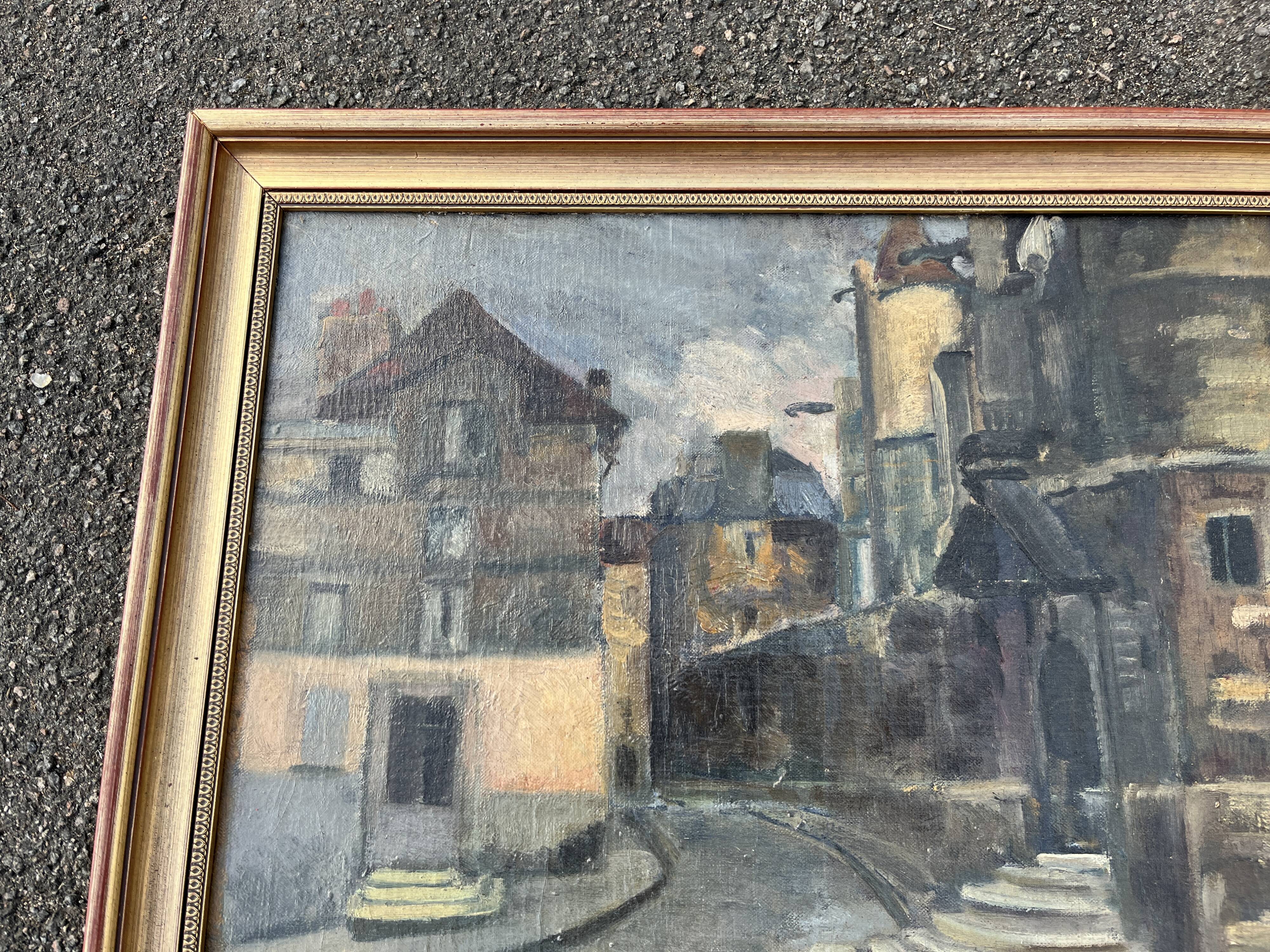 Painting Urban Scene, Post-Impressionist 1930-50