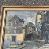 Painting Urban Scene, Post-Impressionist 1930-50