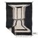 Ayoub - Custom black and white abstract Berber rug - Zanafi Kilim rug