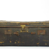 Vintage antique leather suitcase