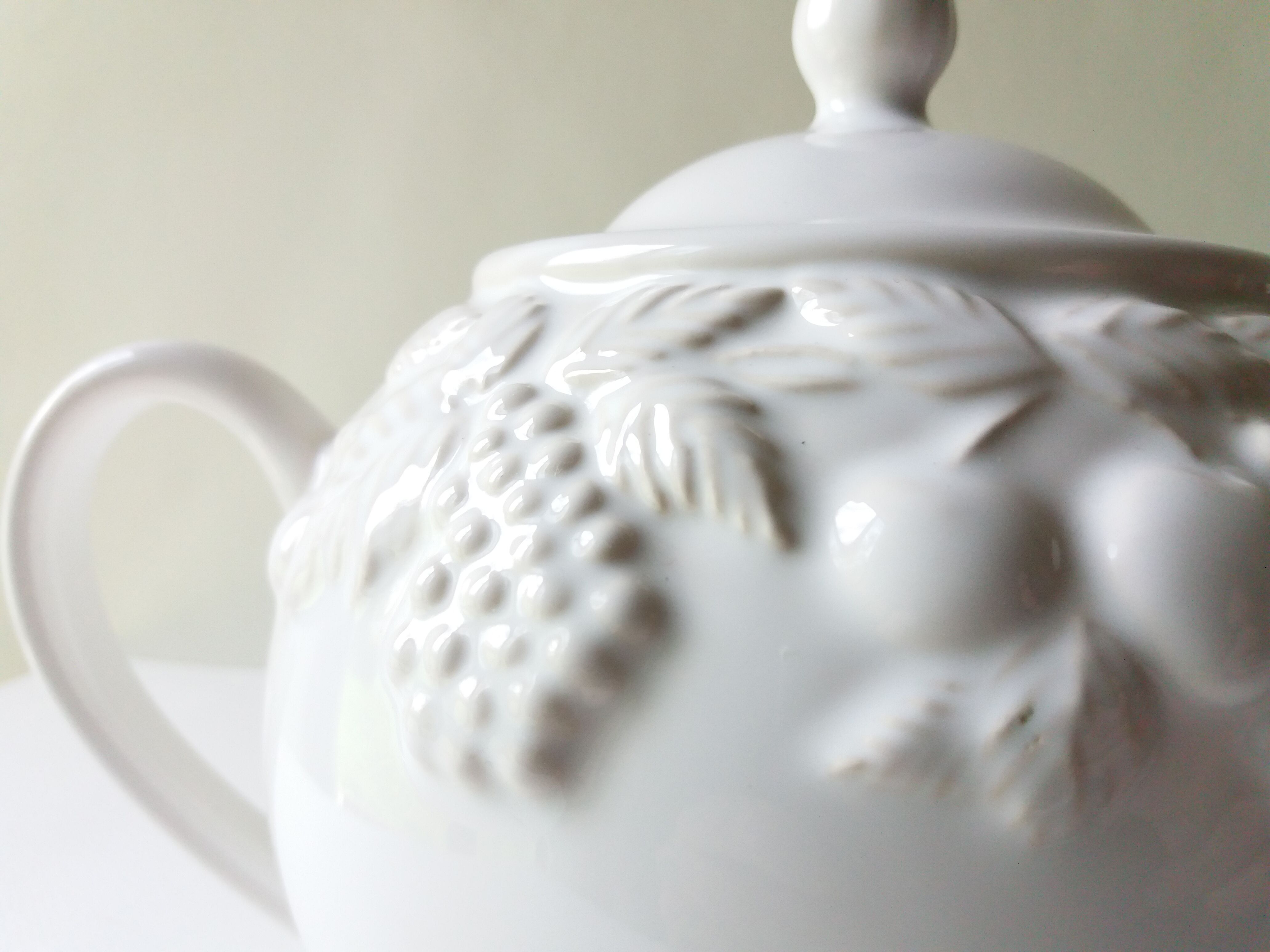 White teapot