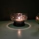 3 etched smoked glass bowls – Art Deco style – France, 1950s