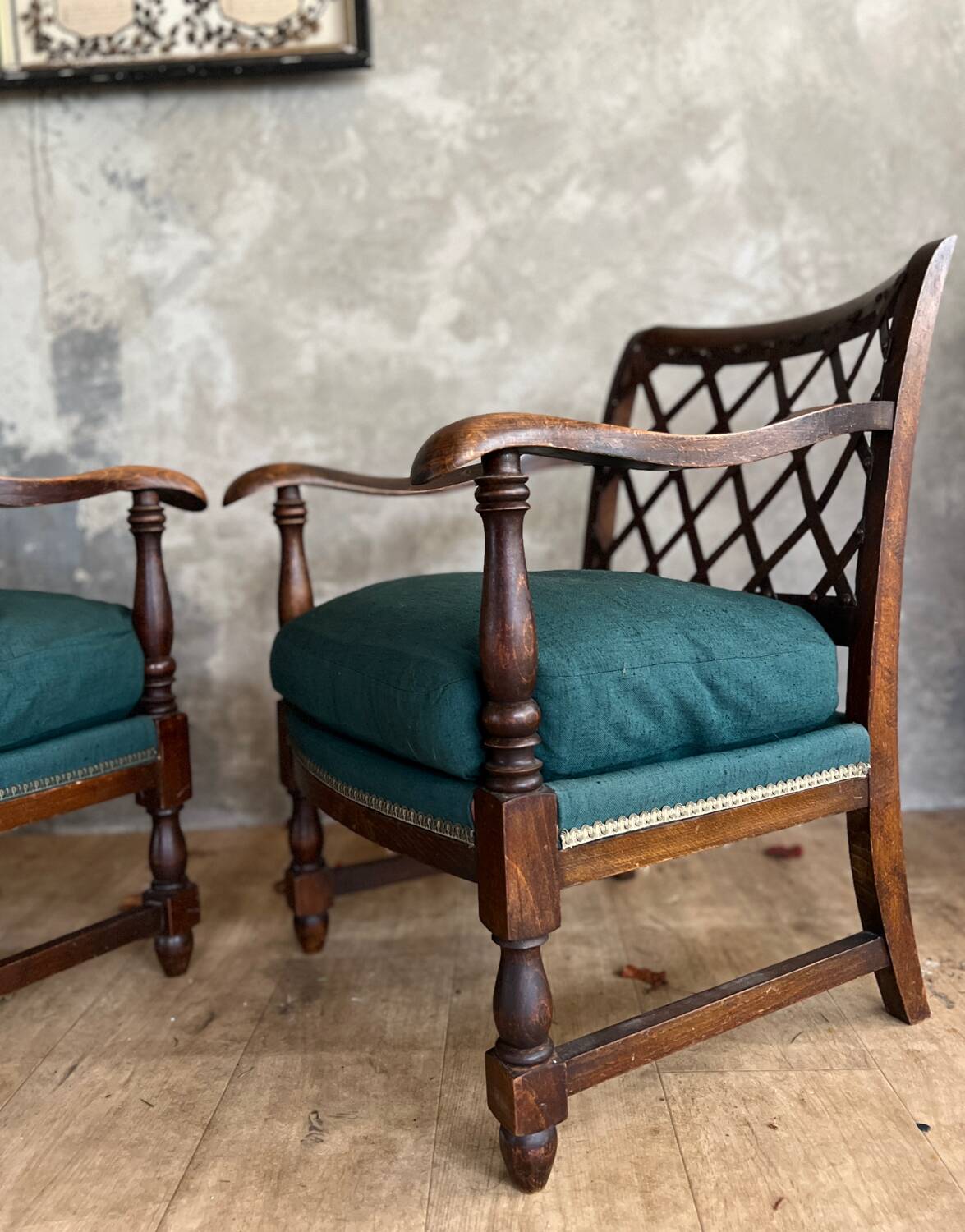 Pair of antique armchairs