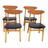 Série de 4 chaises scandinave "FARSTRUP" design -1960s
