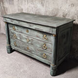 Commode Empire patine shabby chic XIXème
