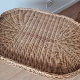 Pair of rattan elephant tables