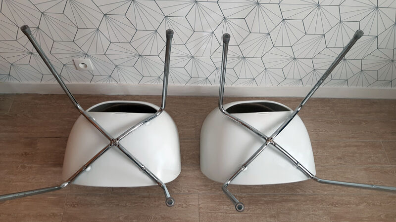 Series of 2 Sintesi chairs, Cantarutti design