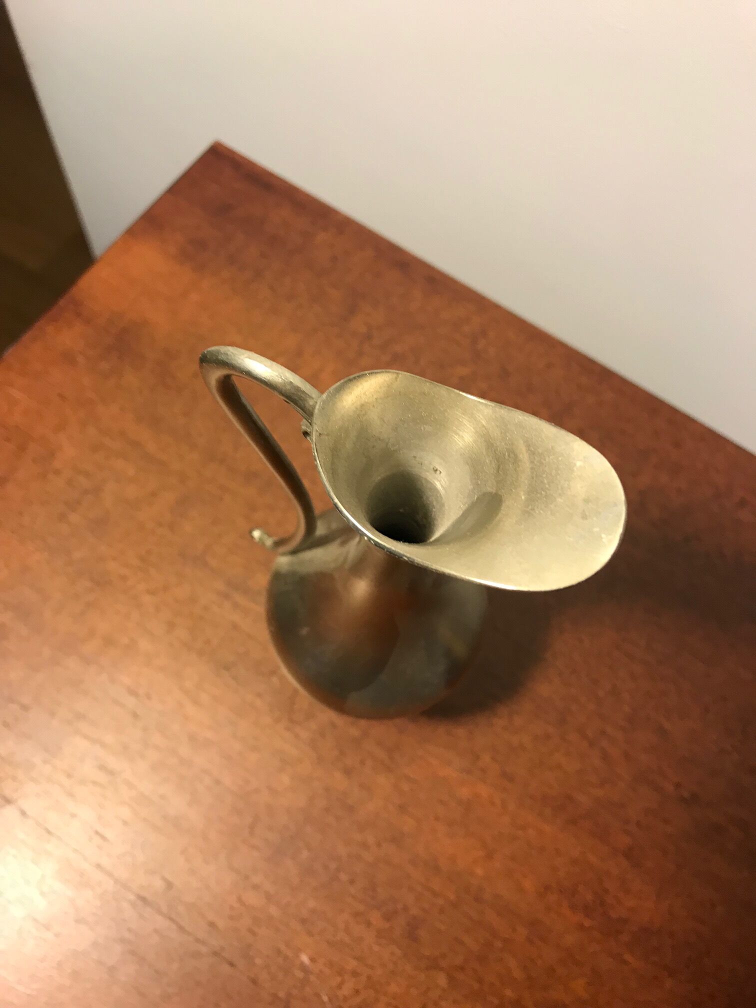 Tin pitcher