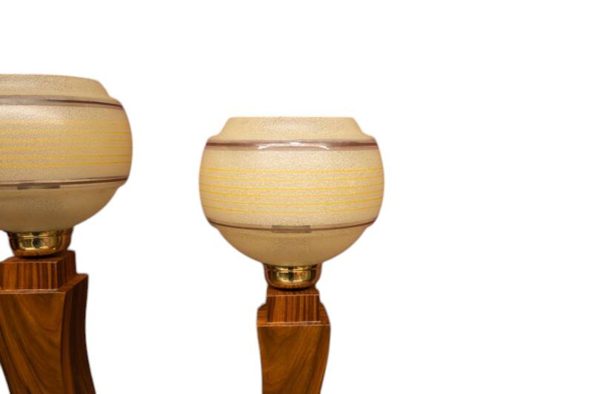 Unique table lamps from the mid-20th century, after renovation.