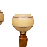 Unique table lamps from the mid-20th century, after renovation.